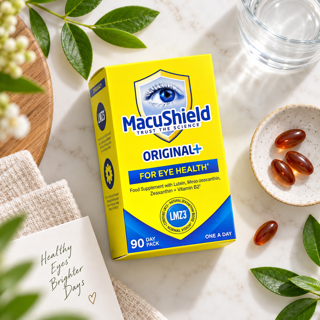MacuShield Original+ Eye Health Supplement – 90 Day Pack