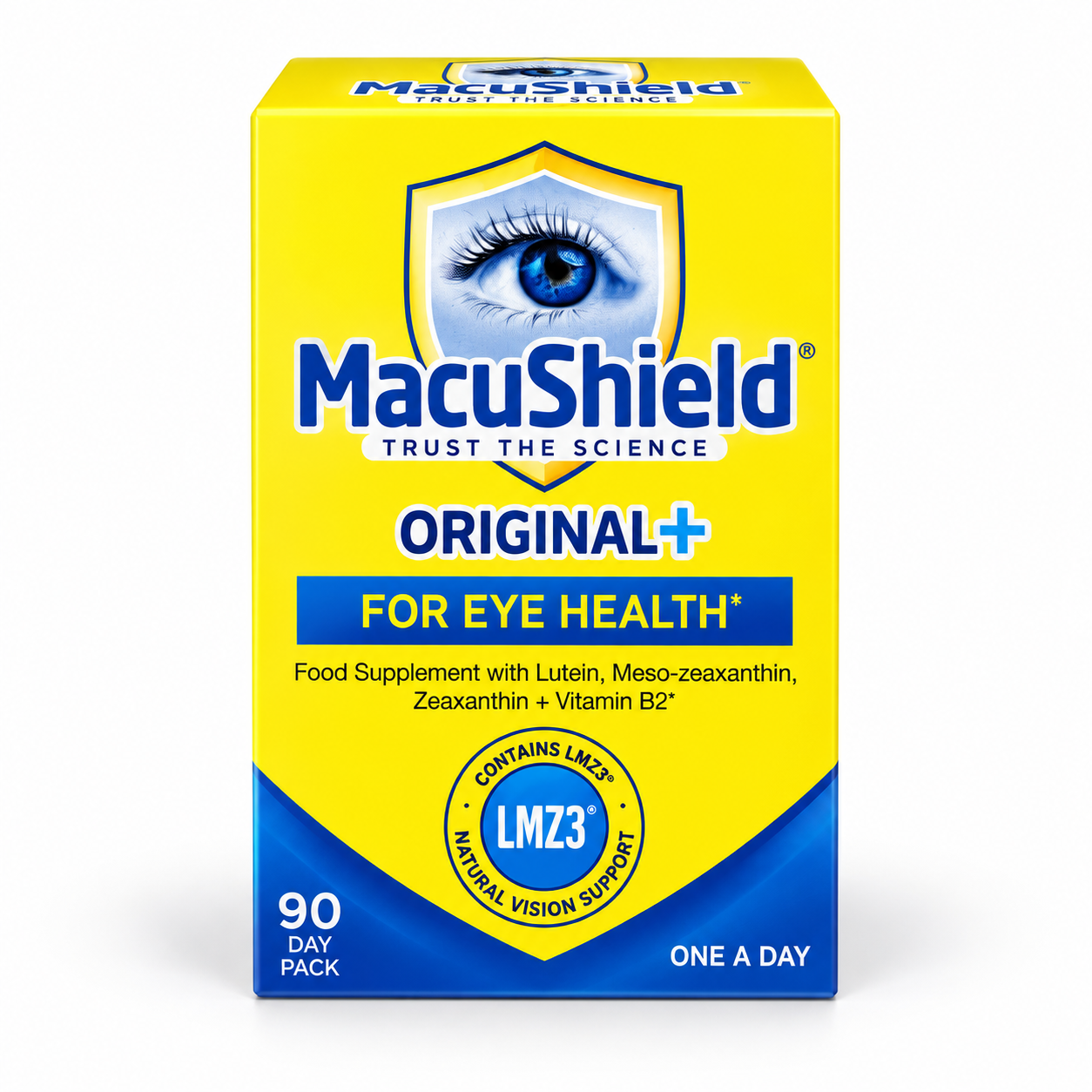 MacuShield Original+ Eye Health Supplement – 90 Day Pack
