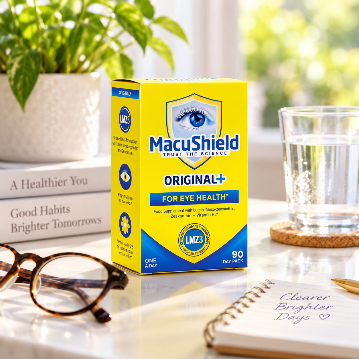 MacuShield Original+ Eye Health Supplement – 90 Day Pack