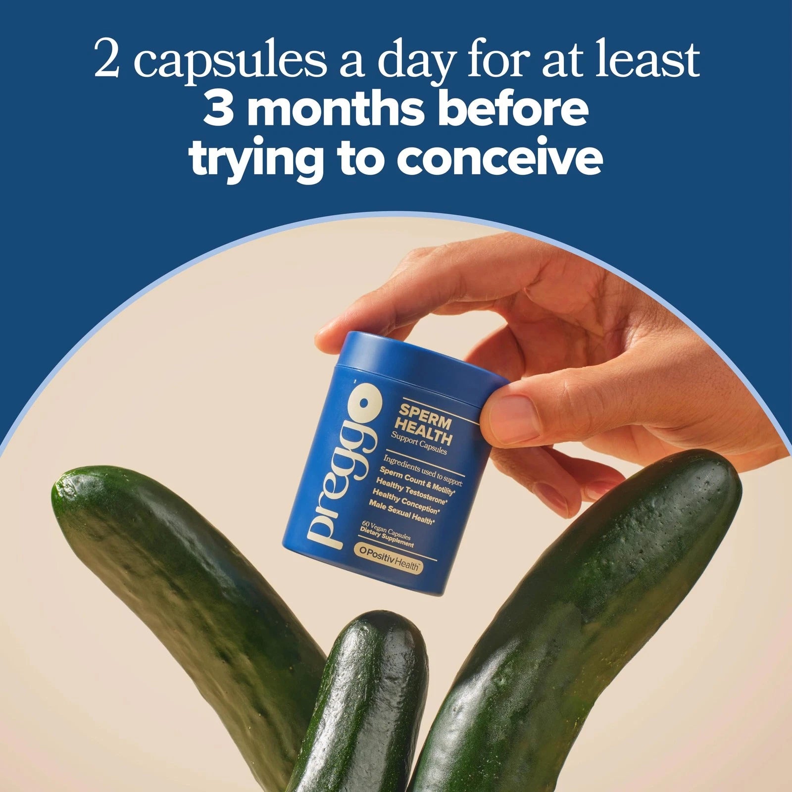 Short Title: O Positiv Preggo Sperm Health Capsules for Men