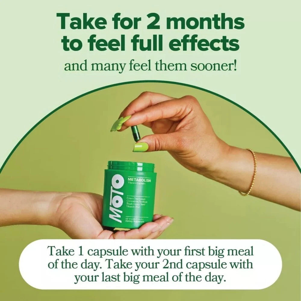 O Positiv MOTO Women’s Metabolism Support – 60 Vegan Capsules